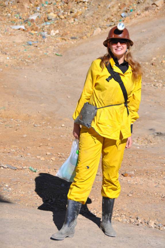 Pronta para entrar na Mina Rosário, em Potosí - Bolívia
